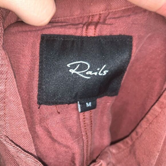 Rails Collins rust khaki lightweight military M drawstring jacket - Picture 4 of 4